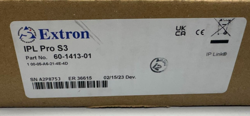 Extron 60-1413-01 IPL Pro S3 IP Link Pro Control Processor