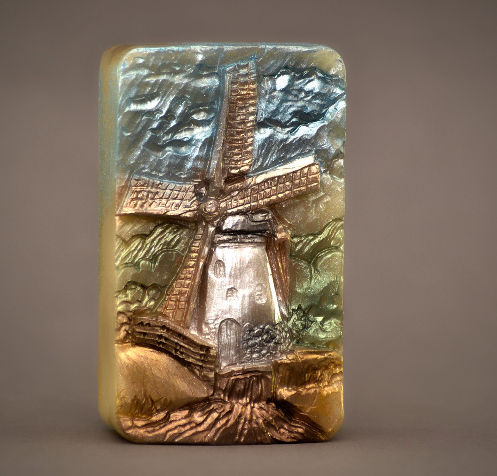 WINDMILL SILICONE MOLD for soap making and other crafts