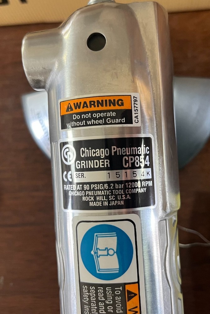 CP854 Chicago Pneumatic 4" Air Angle Grinder