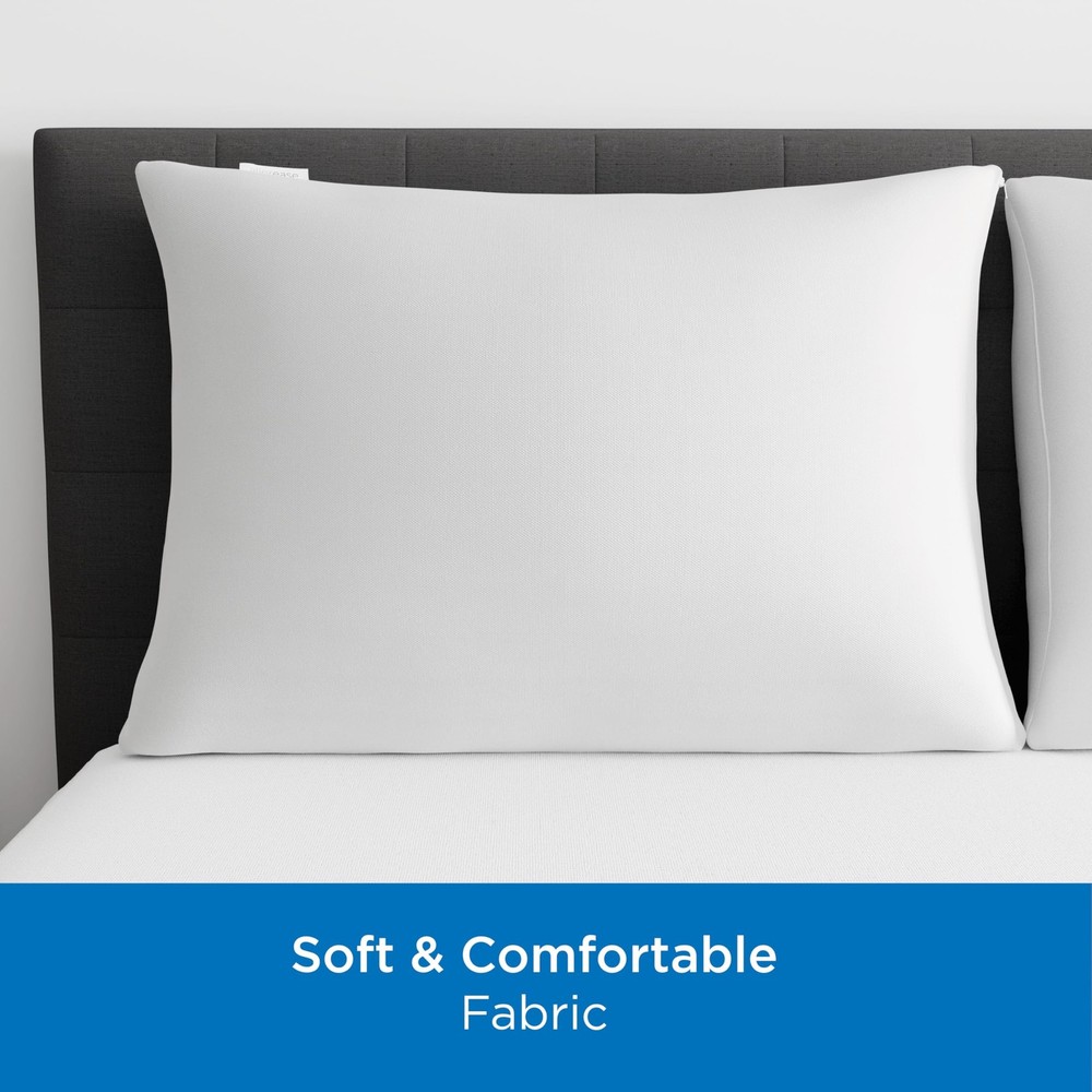 Set of 4 Standard/Queen AllerEase Pillow Protectors - Moisture Wicking, Advan...