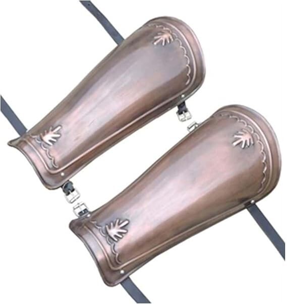 Medieval LARP Armor Copper Leg Greaves