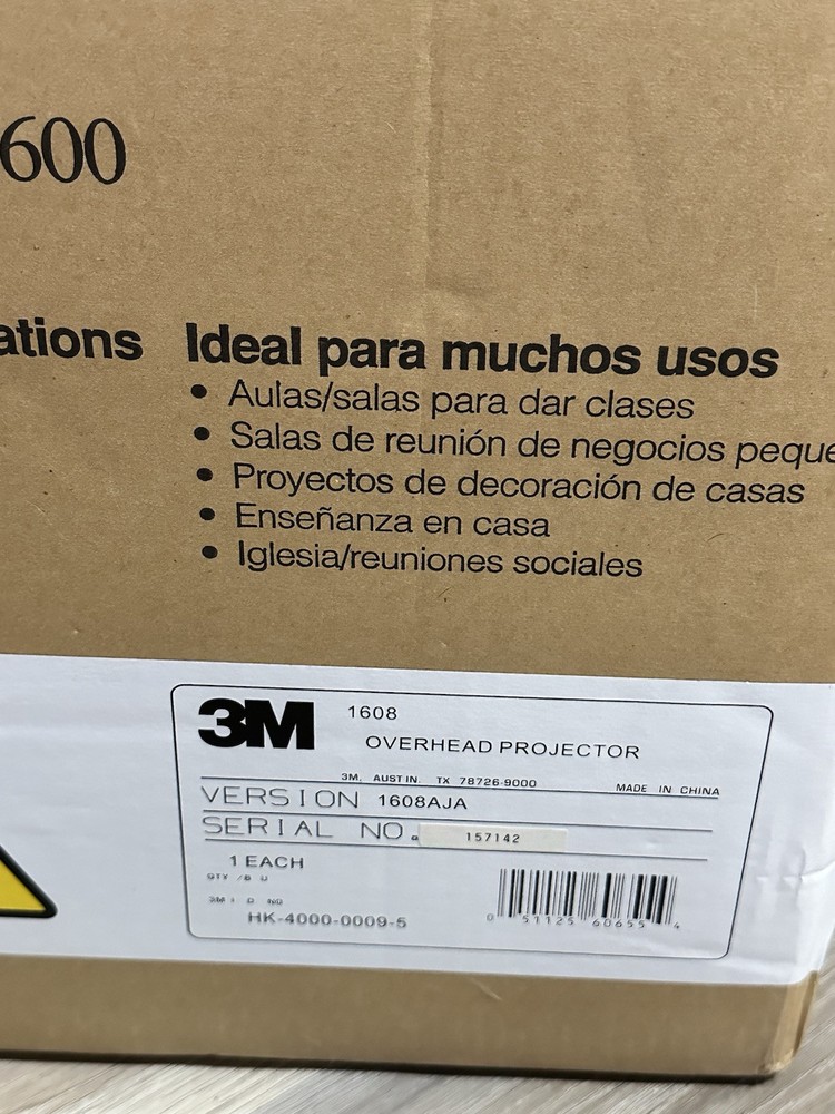 3M 1608 Overhead Projector TESTED WORKS