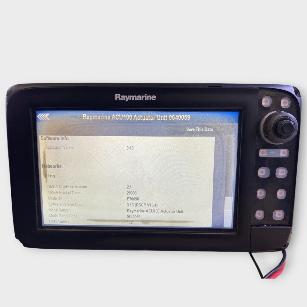 Raymarine ACU-100 Evolution Autopilot E70098 Power-Tiller-Wheel Fully Tested