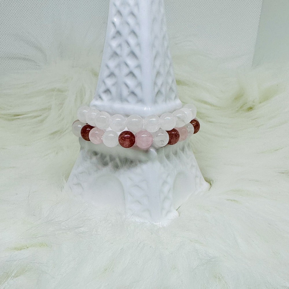 Sakura Berry Stone Beaded Bracelets