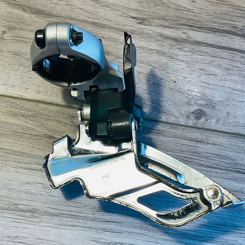Shimano Deore XT FD-M761 34.9 + 31.8 Adapter Front Derailleur Dual Pull 