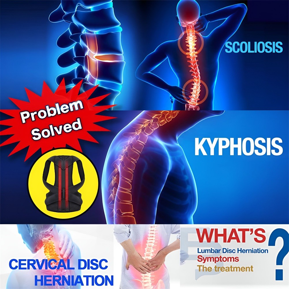 Adjustable Posture Corrector Back Shoulder Support Correct Brace Belt Men Women