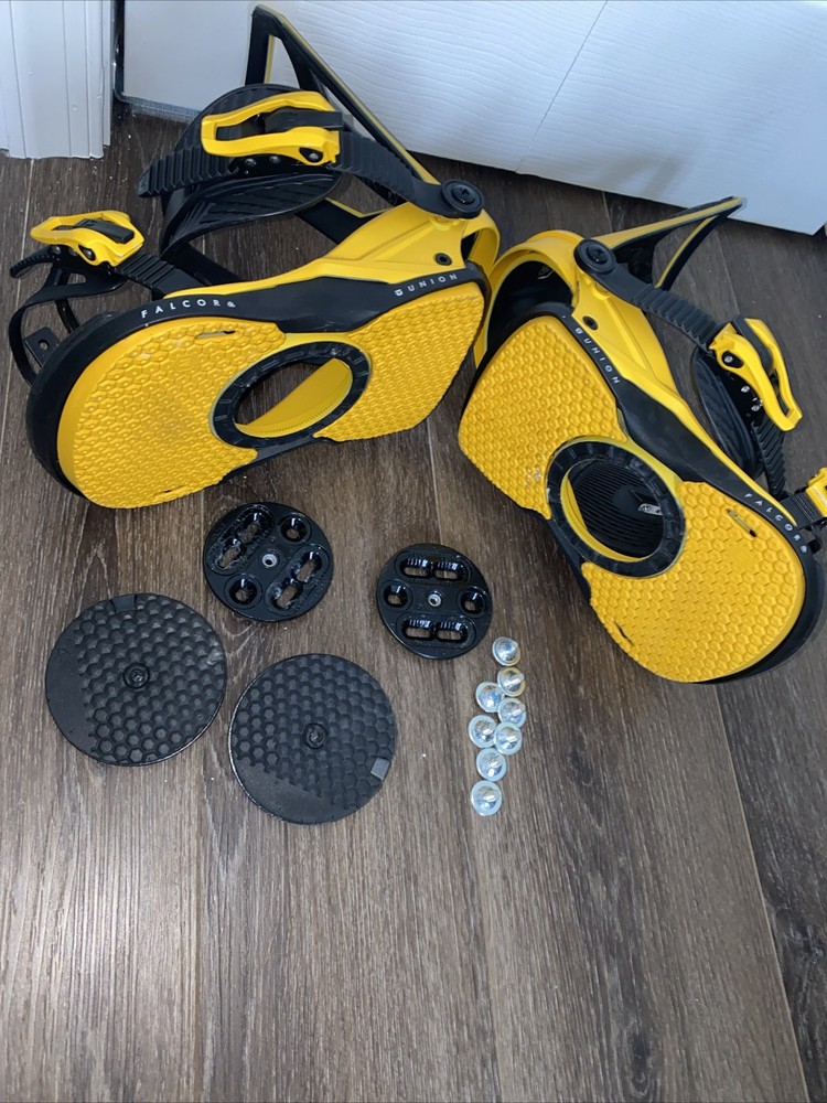 Union Falcor Bindings Size Medium Yellow Black Travis Rice