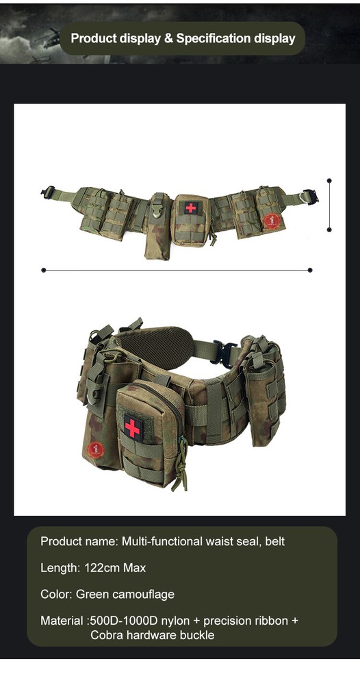 Russian A-5 Tactical Waist Wrap Bulk Loading Chest Rigs Multi-functional Belt