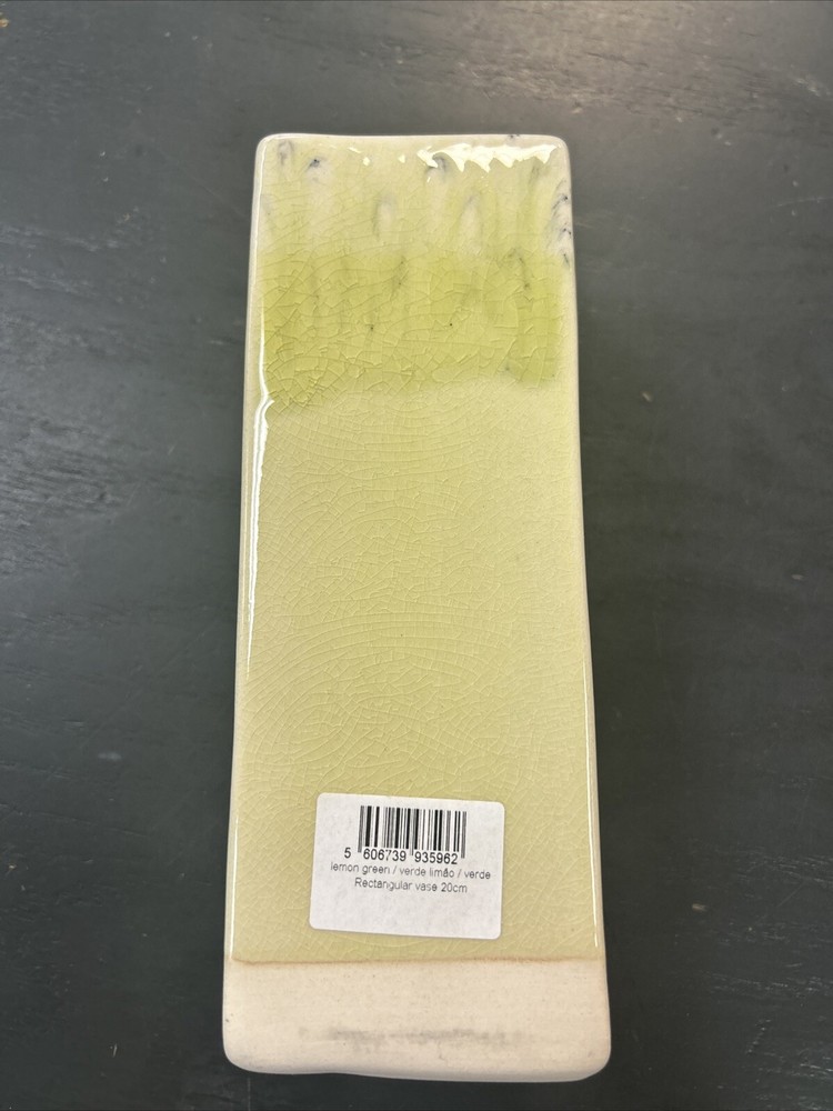Costa Nova Madeira Lemon Rectangular Vase