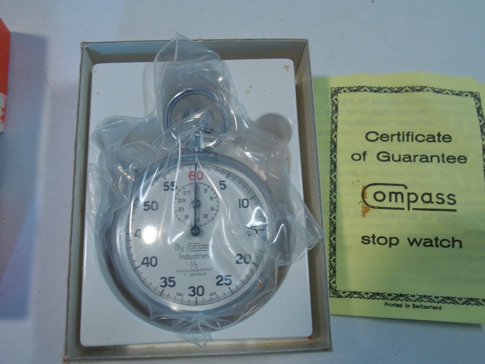 COMPASS INDUSTRIES STOP WATCH SWISS