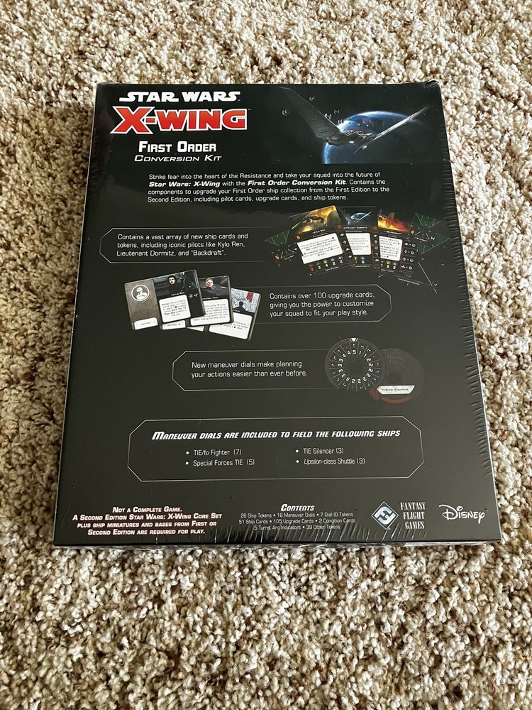 Star Wars X-Wing First Order Conversion Kit Second Edition/ New & Factory Sealed
