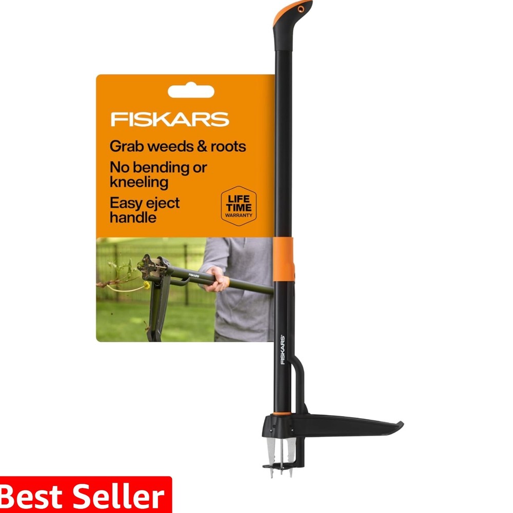 4-Claw Stand Up Weed Puller Tool, Gardening Hand Weeding Tool with 39" Long E...