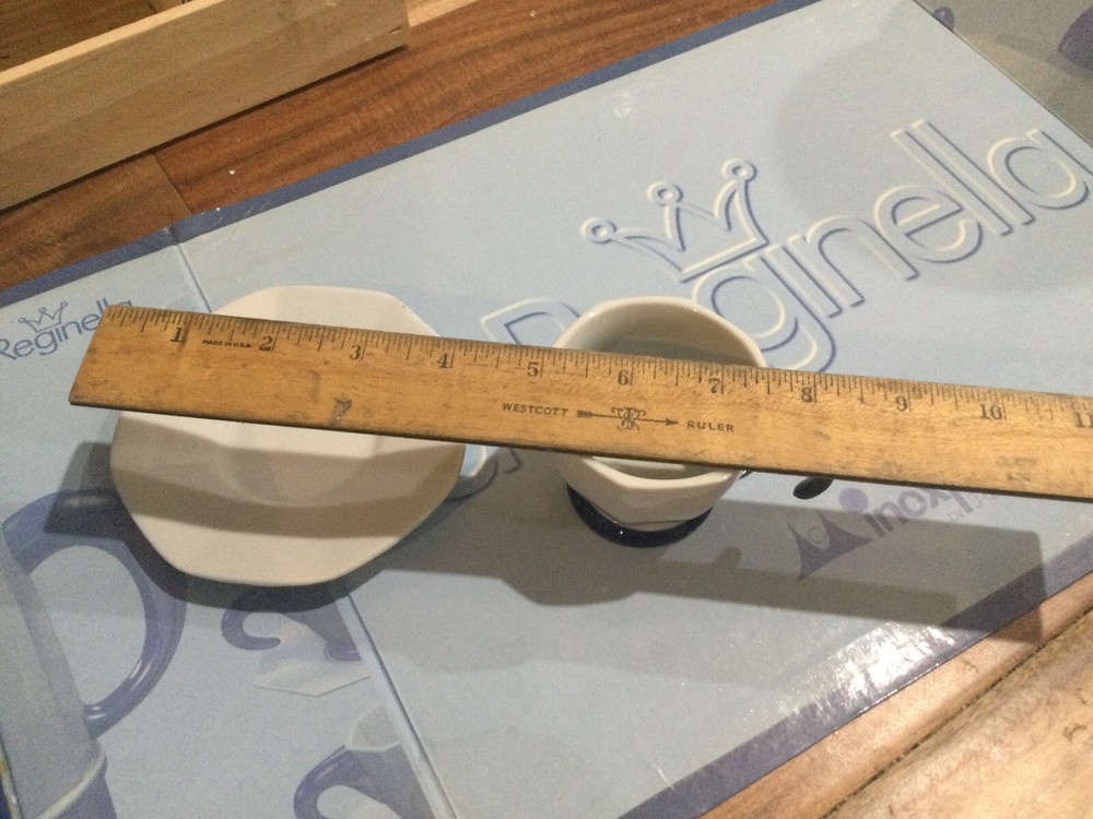 White Blue ItalY La Reginella Stovetop Espresso Coffee Inoxpran tz4 +cup +sauce