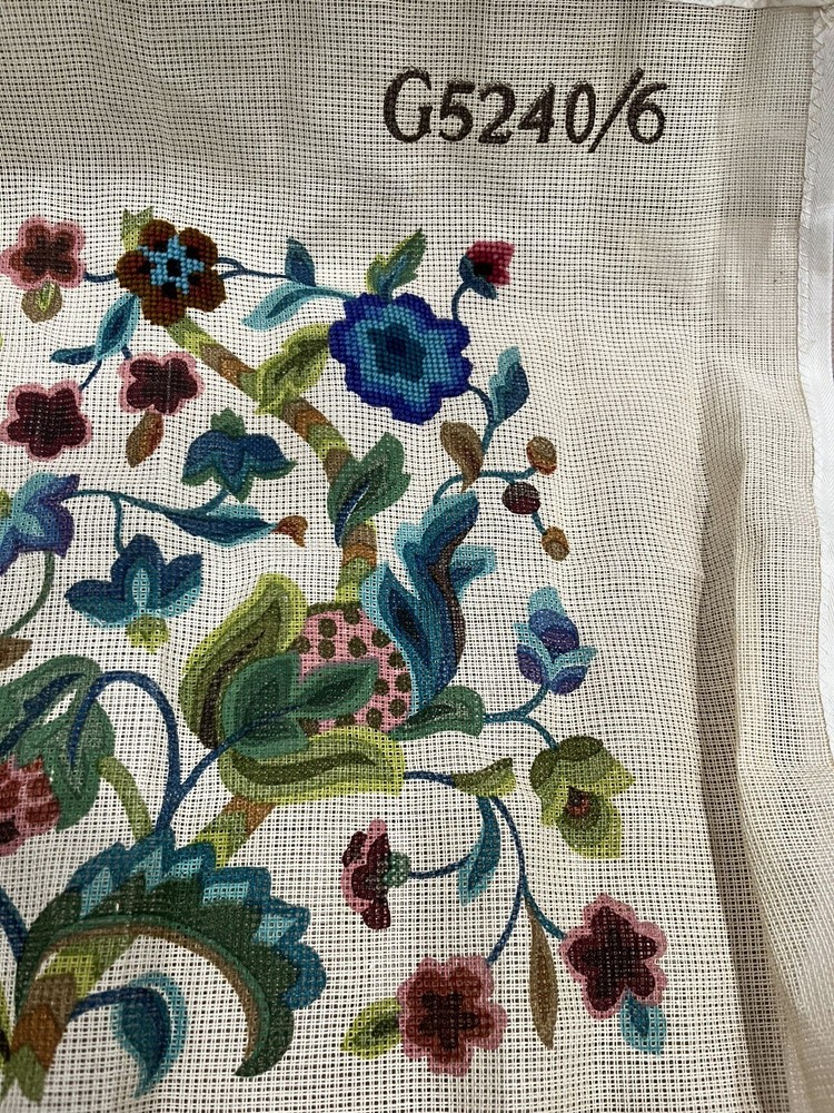 Vintage Penelope Jacobean Handpainted Canvas