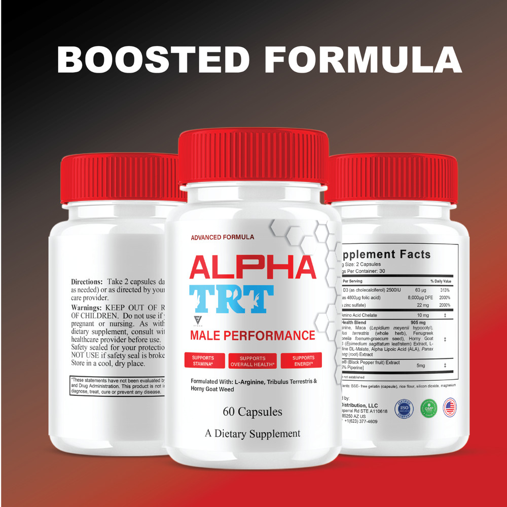 Alpha TRT Performance Capsules, AlphaTRT Advanced Pills (60 Capsules)