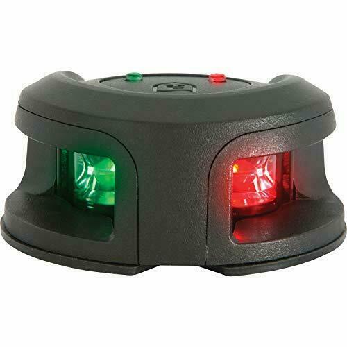 Attwood NV2002PB-7 LED Navigation Bi-Color Light Bow Mount Black