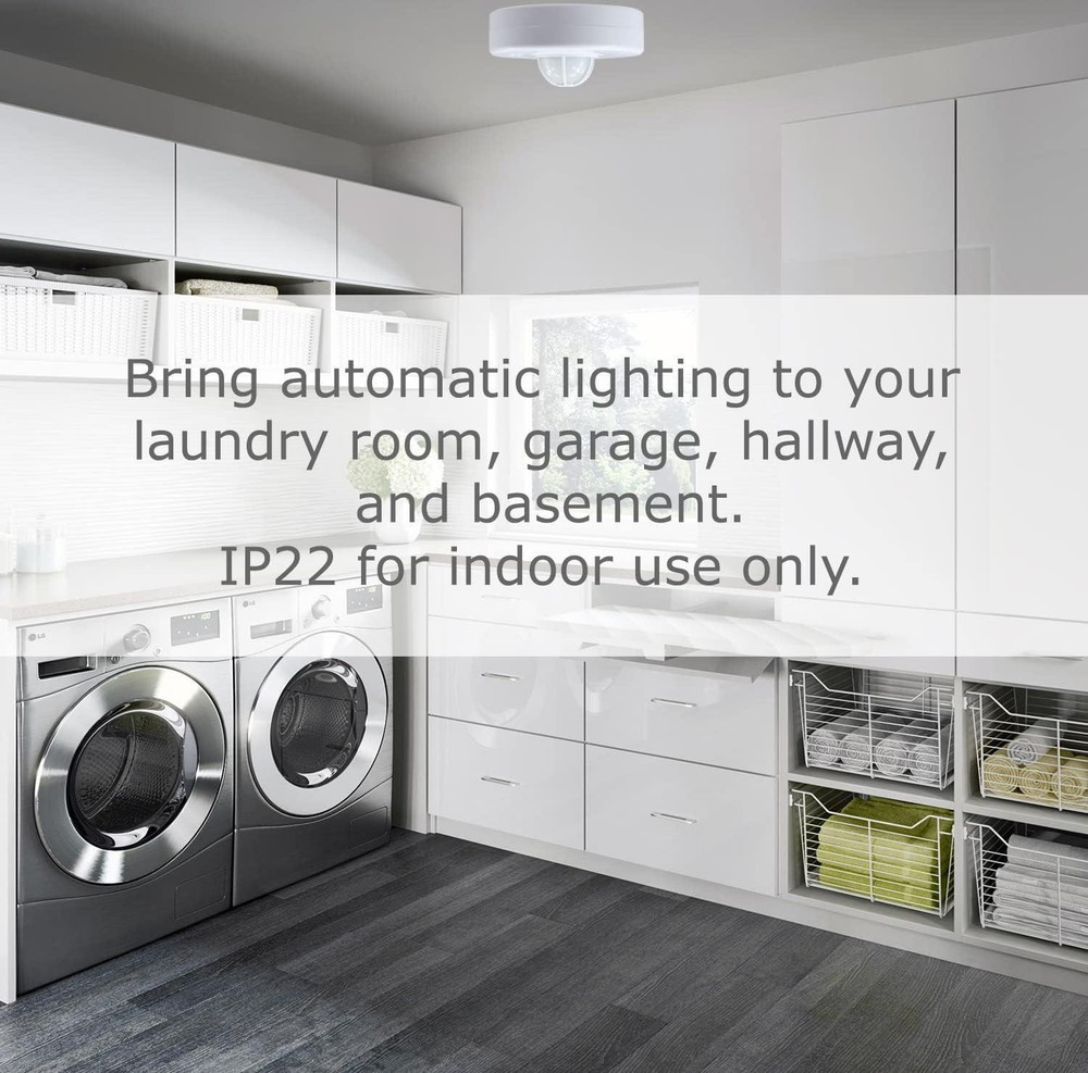 YCA1001 Ceiling Mount PIR Motion Sensor Light Switch, 360 Occupancy Sensor Lamp