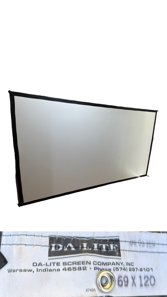 Da-Lite Fast-Fold DELUXE Projection Screen - 120" x 69"  (SCREEN ONLY)