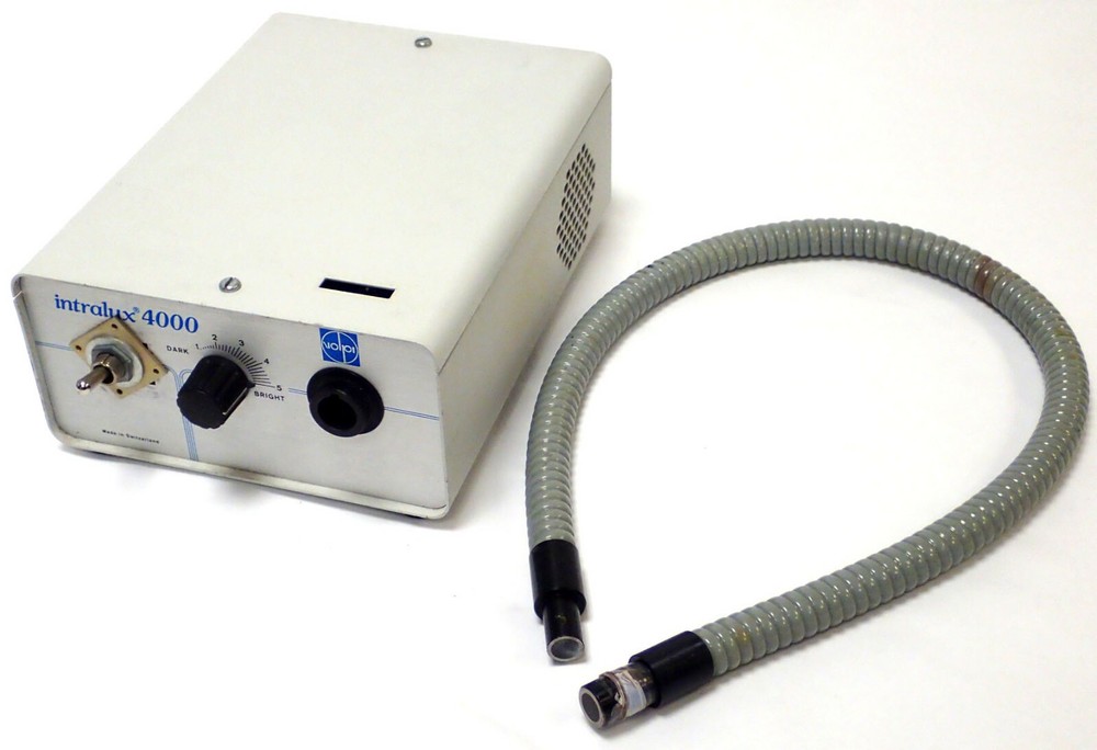 VOLPI INTRALUX 4000 COLD LIGHT SOURCE w/ GOOSENECK SCOPE/WAND, PARTIALLY TESTED