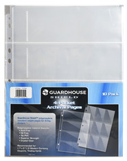 Guardhouse Shield 4 Pocket Polypropylene Pages - 10 pack