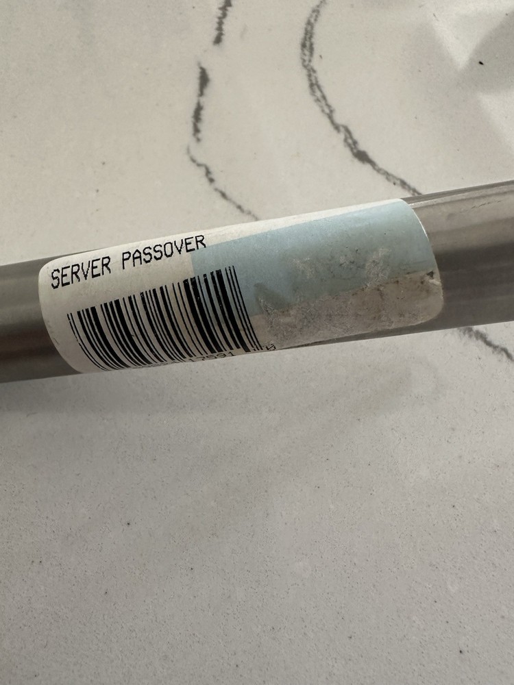 New Passover stainless steel server