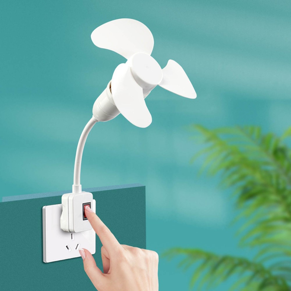 2026 Three In Socket Fan Dormitory Kitchen Silent Household Socket Fan