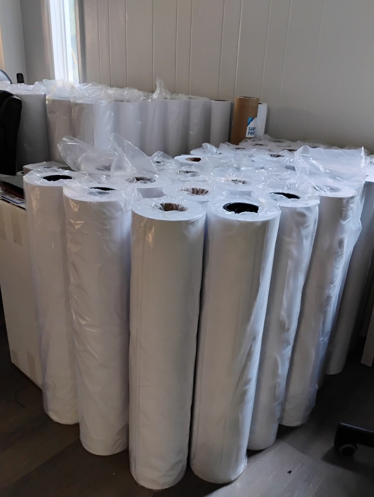 30" X 500' Laser Plotter Bond Paper.  4 Rolls For $160