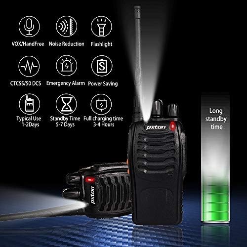 Long Range Walkie Talkies 16 Channel Rechargeable 4 Pack