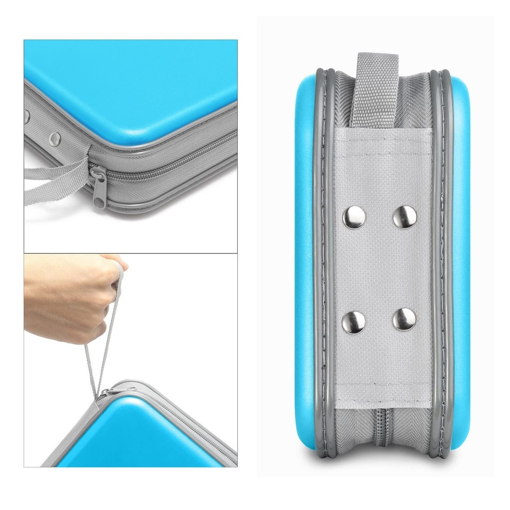 Siveit CD Case, 40 Capacity CD/DVD Case Holders Wallet 40 Capacity, Sky Blue