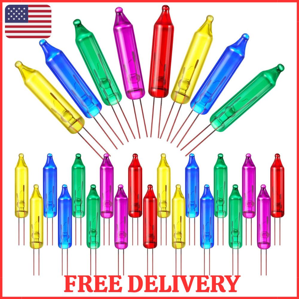 60 Count 6V Mini Christmas Replacement Light Bulbs for Tree Decorations NEW.....