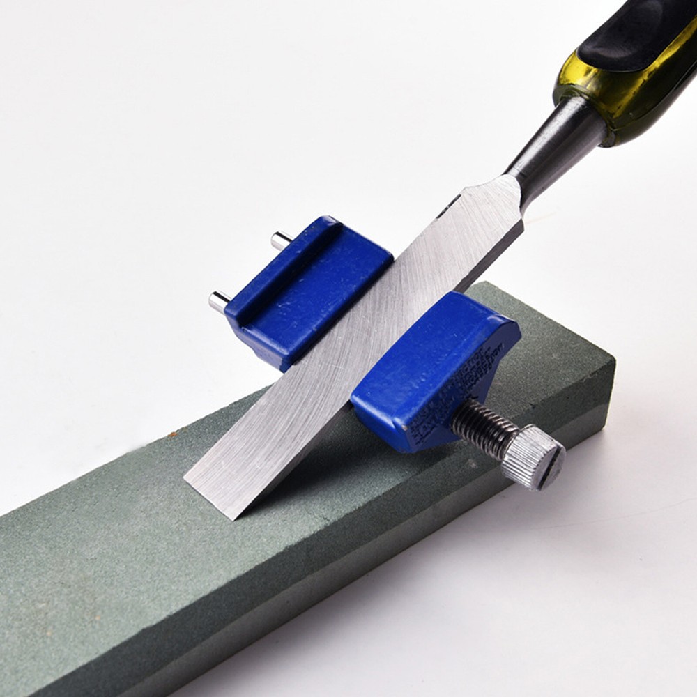 Manual Sharpener Metal Sharpening And Angle Setting Tool Shaft Sleeve Blue