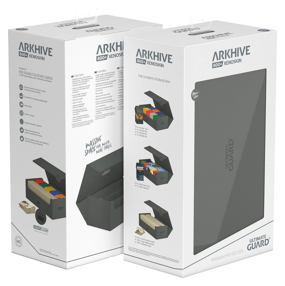 Ultimate Guard Arkhive 800 Xenoskin Grey Deck Case