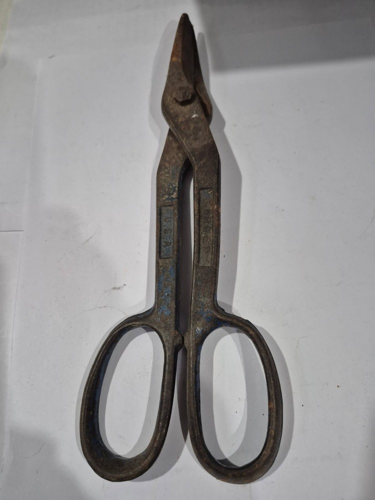 Vintage 10" Tin Snips Solid Steel Tools UT11