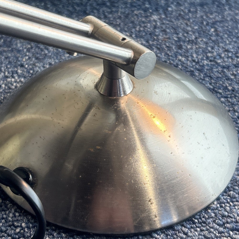 Vintage Argos Brushed Steel Angular Halogen Lamp 3x Pivot Points Work Lamp