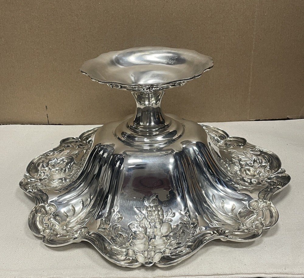 Reed & Barton Francis 1st Sterling Silver Repousse Compote