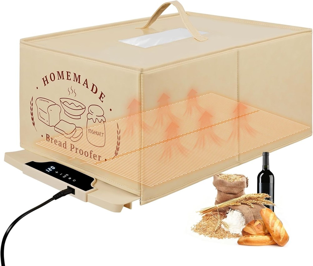 Bread Proofing Box W/ 85-200°F Temp Control & 12H Timer Full-Surface Fast