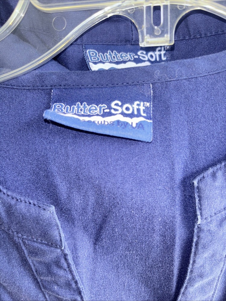 Vintage Buttersoft Scrub Navy Blue Set Medium