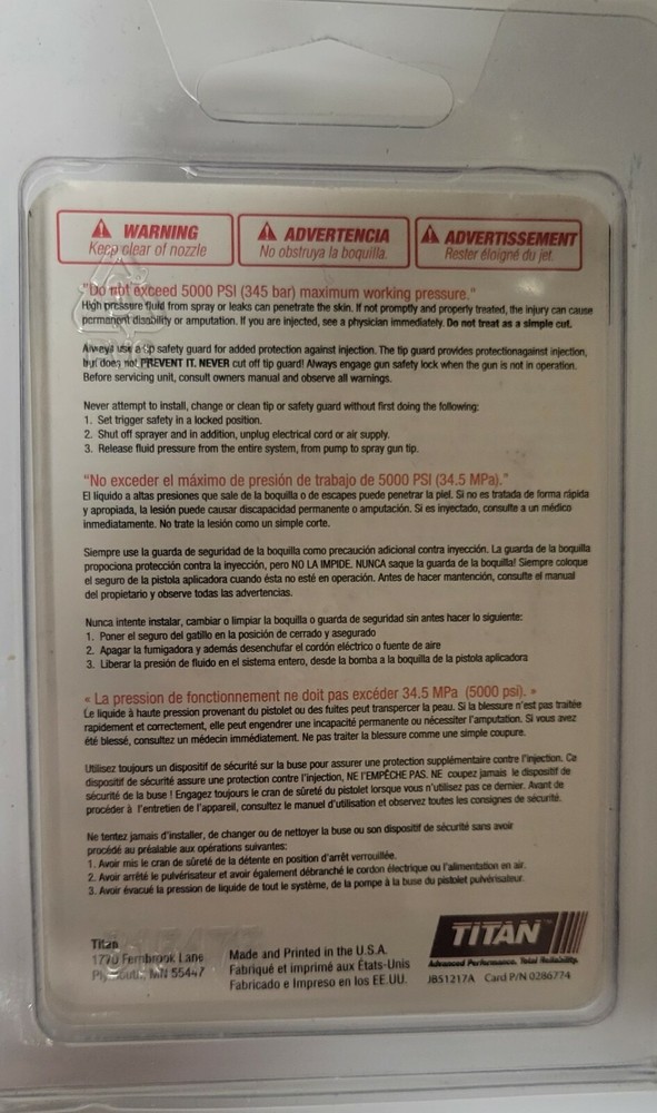 Titan Reversable Spray Tip SC-6+ 662-533