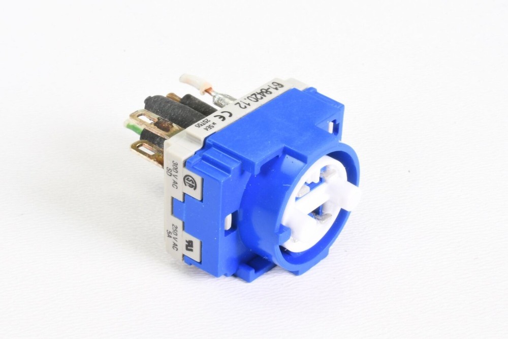 EAO 61-8420.12, Switching element 2 NO contacts, white base plate