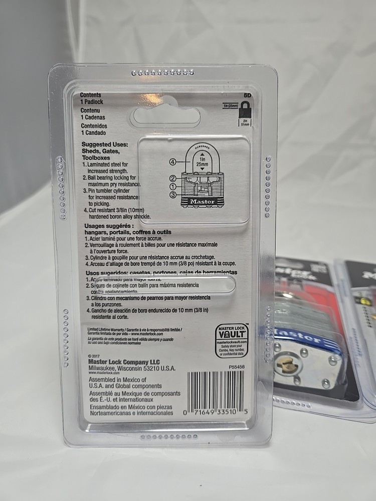 Master 5D padlock x3