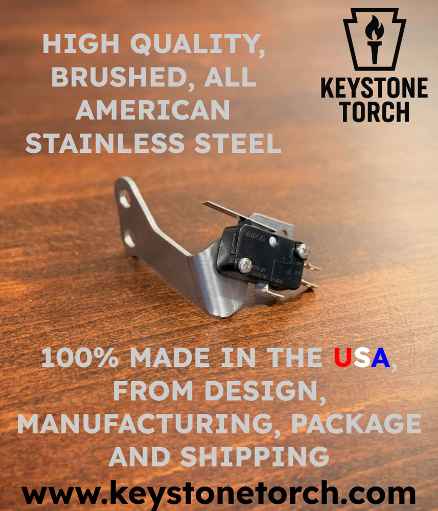 Stainless WOT Microswitch Bracket Kit for Holley 4160 TH400 Kickdown USA Made