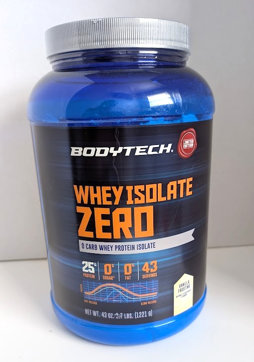 Bodytech Whey Isolate Zero Carb 43 Serving Protein 2.7 LBS