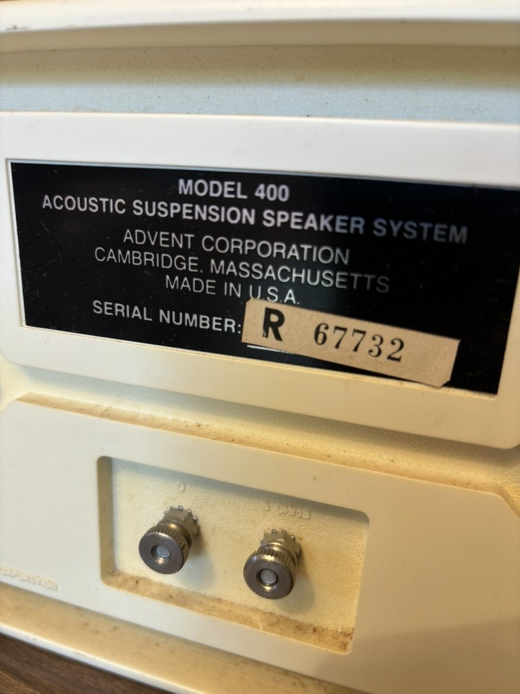 Advent Model 400 Radio and speaker
