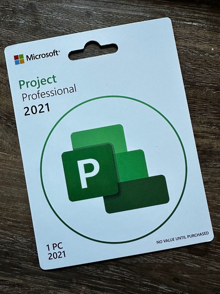 Microsoft Project 2021 Professional - Full Version License - Sealed Retail Card