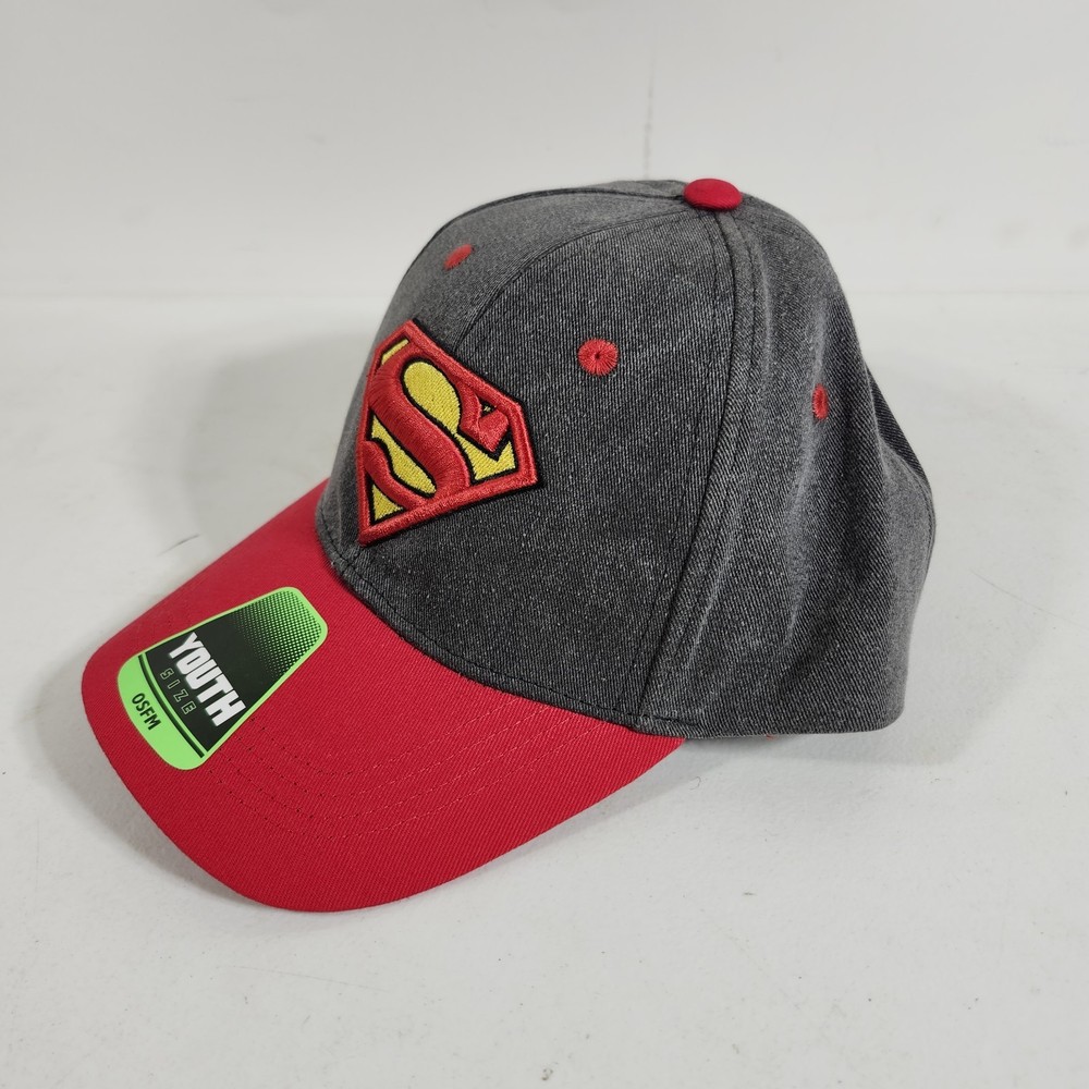DC Comics Superman Hat Cap Adjustable Snapback Youth One Size Fits Most NEW