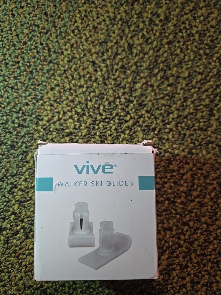 Vive Walker Ski Glides - Universal Replacement Feet - Heavy Duty, Durable