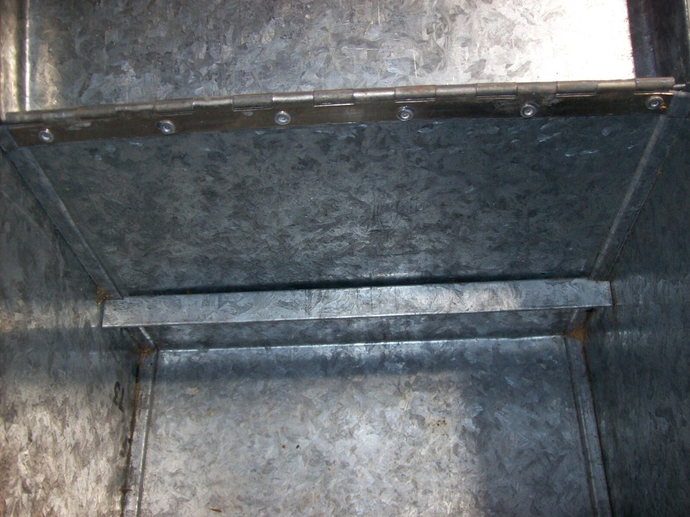Vintage Handmade GALVANIZED Metal Tool Box Toolbox Box, x