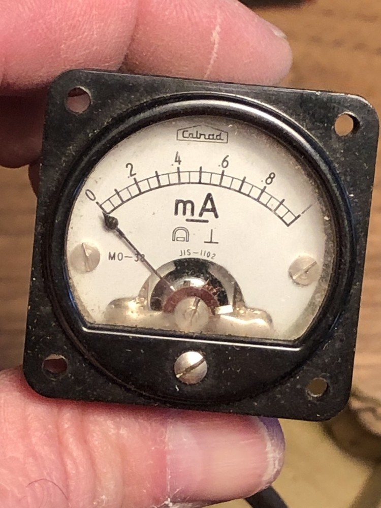 Calrad Panel Meter DC Milli Ammeter Range 0-10 MO-38-2 Untested