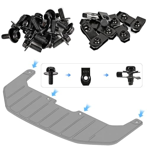 35PCS Black Clip Set for Automotive - Engine Splash Shield, Front Bumper,
