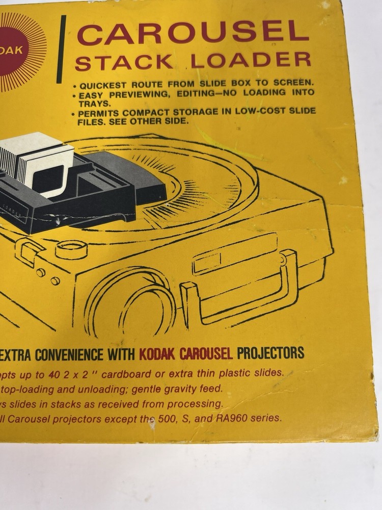 Vintage Kodak Slide Projector Carousel Stack Loader No. B40 w/Box